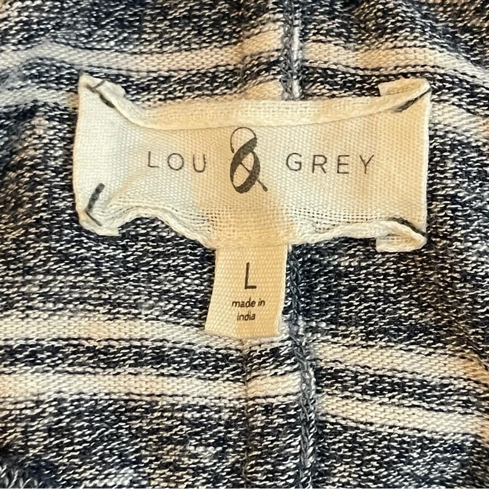 Lou &‎ Grey Navy and White Striped Top